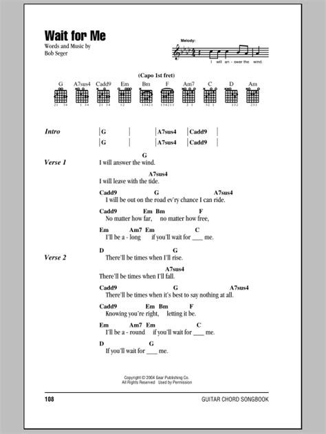 wait for me chords